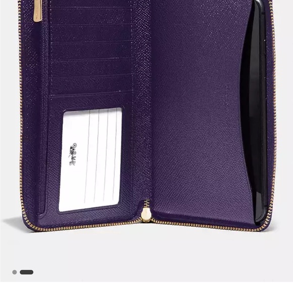 BNWOT Coach Purple Wristlet - Picture 2 of 3